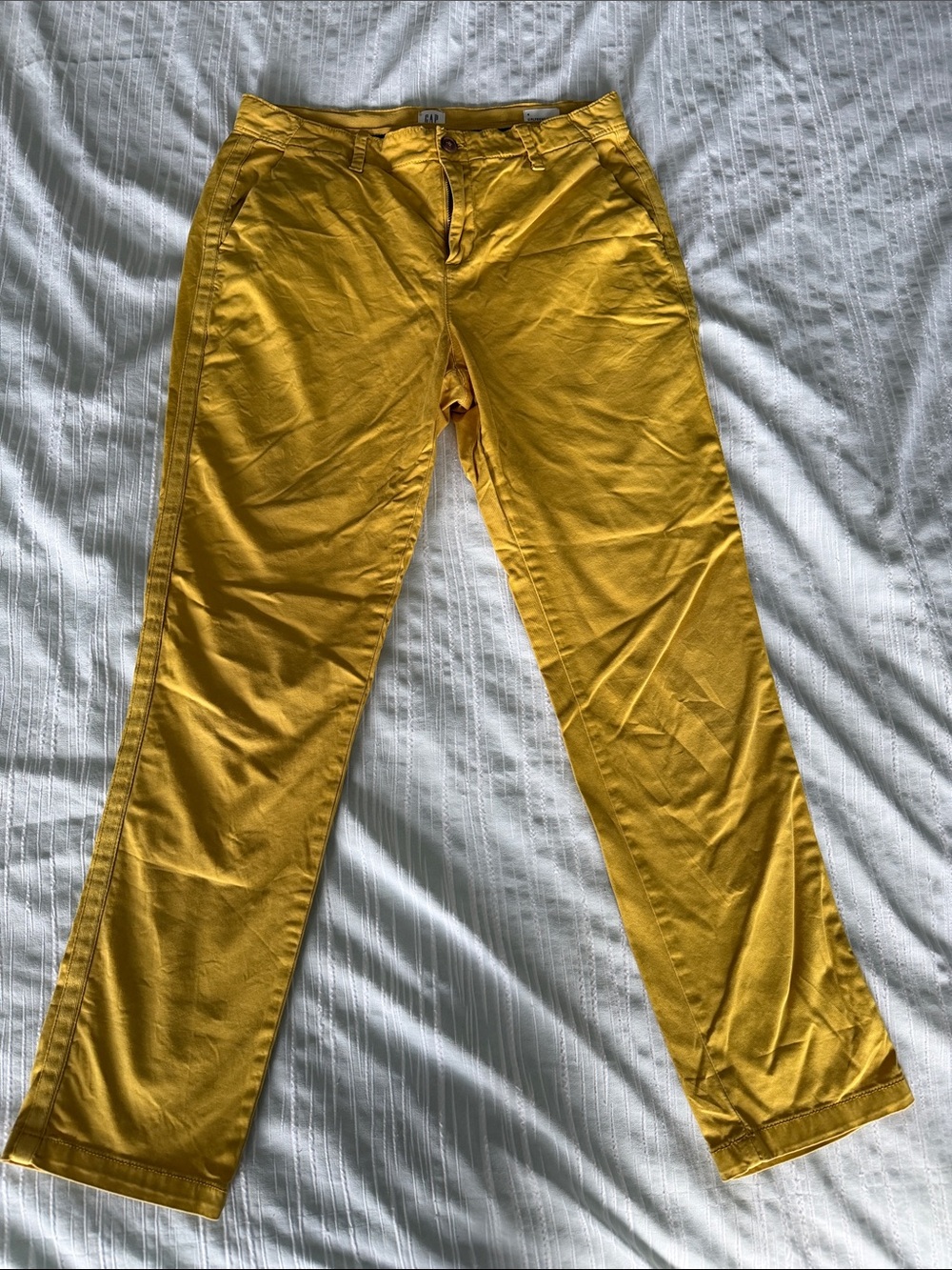 Gap Girlfriend Chino Yellow Jeans